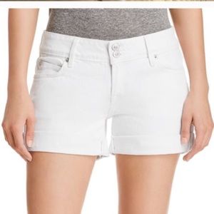 Hudson Jean white shorts Croxley cuff
